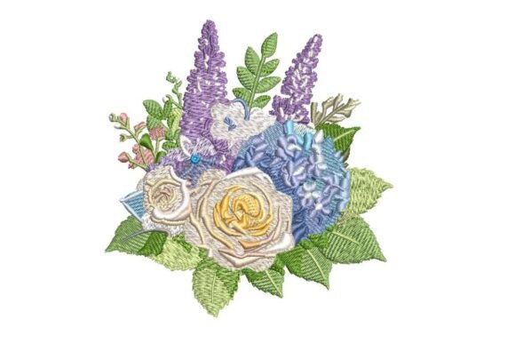 A Design Review: Purple and Blue Bouquet for Boutique Sweatshirts