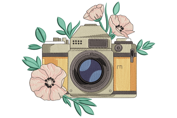 A Designer's Honest Review of the Floral Camera Embroidery File