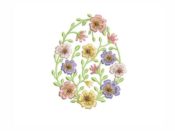 A Designer's Review of the Floral Easter Egg Embroidery Design