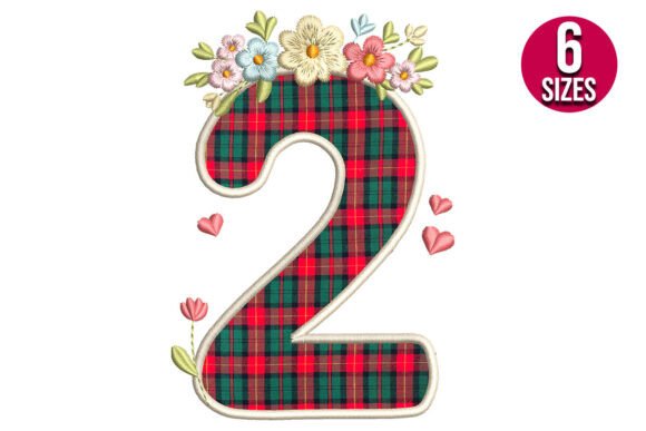 A Designer's Take on the Floral Number Two Applique