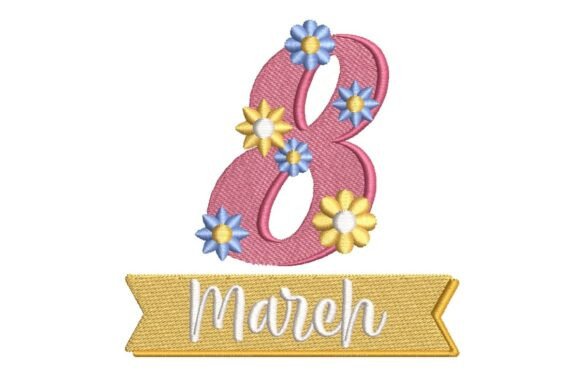 A Festive Floral Number Eight for March Celebrations