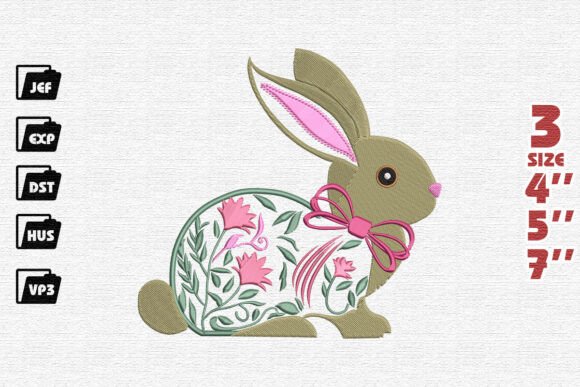 A Professional Review of the Floral Bunny Embroidery Design