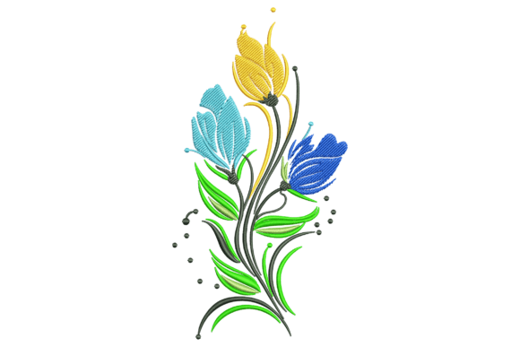 A Real-World Review of the Colorful Tulip Flower Embroidery Design