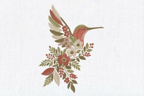 A Real-World Review of the Floral Hummingbird Embroidery Design
