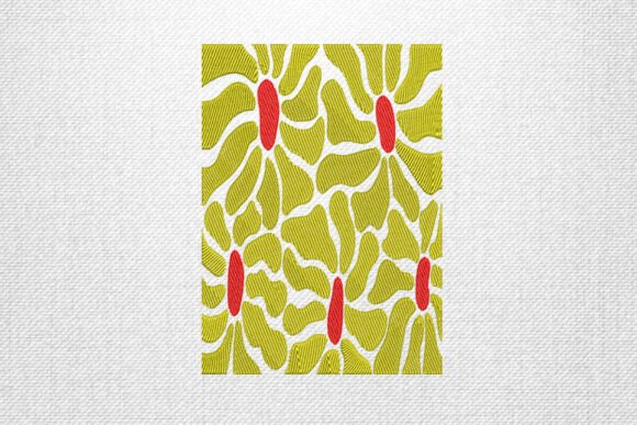 Abstract Yellow Floral Pattern for Business Merchandise