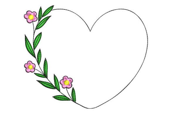 An Elegant Heart Frame Embroidery Design for Personalized Gifts