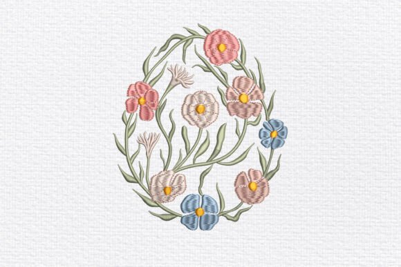 Design Review: The Floral Easter Egg Embroidery File