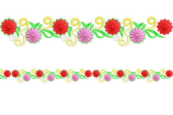 Floral Embroidery Border: A Craft Fair Booth Review