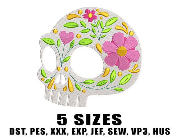 Floral Love Skull Embroidery Designs Review for Seasonal Projects