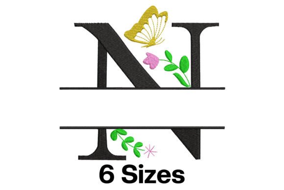 Floral Split Letter N: A Designer Review for Business Branding