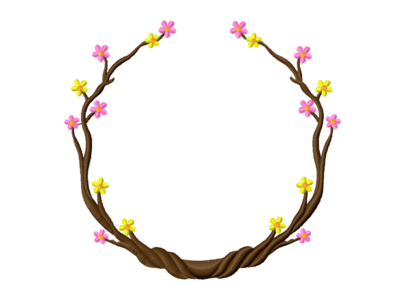 Floral Vine Frame: A Whimsical Embroidery Design Review