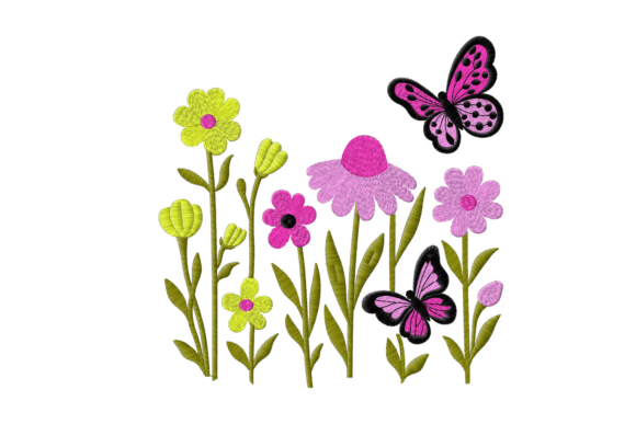 Flowers with Butterflies Embroidery: A Seller's Review