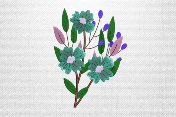 Professional Review: Blue Floral Branch for Business Merchandise