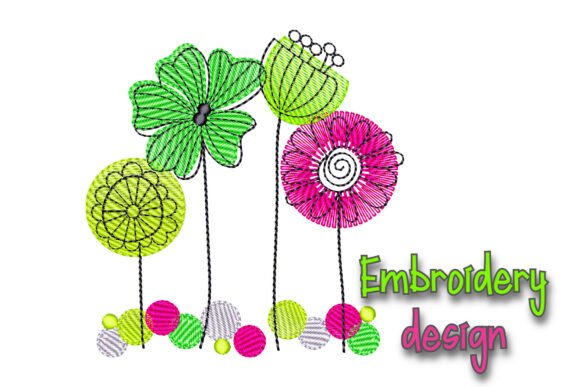 Seasonal Embroidery Magic with Flower Embroidery Design Floral