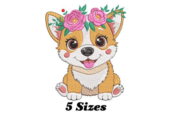 The Floral Corgi Puppy: A Design That Makes Gifts Special