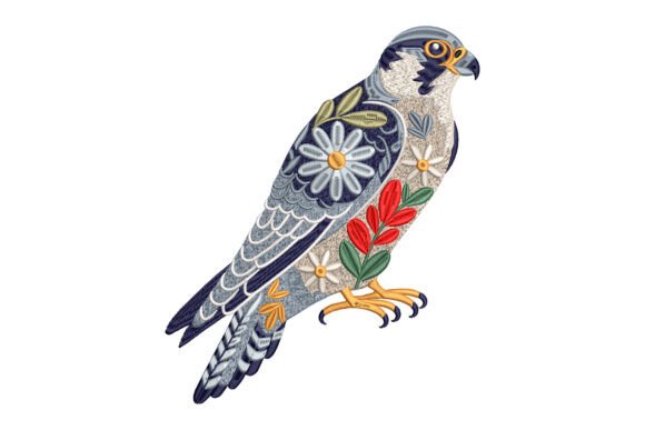 The Floral Falcon: A Statement Design for Boutique Sweatshirts