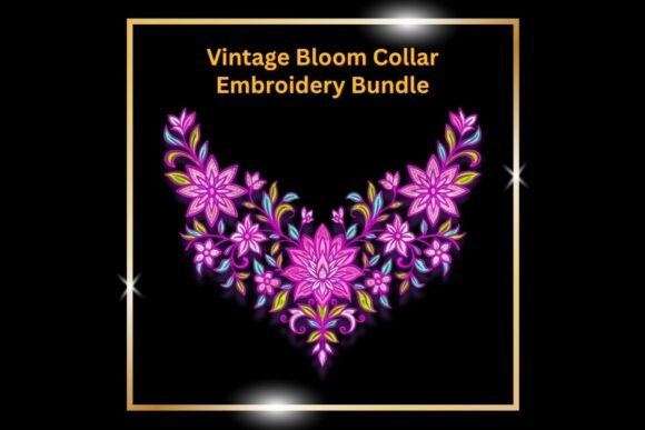 Vintage Bloom Collar: A Floral Statement for Boutique Apparel